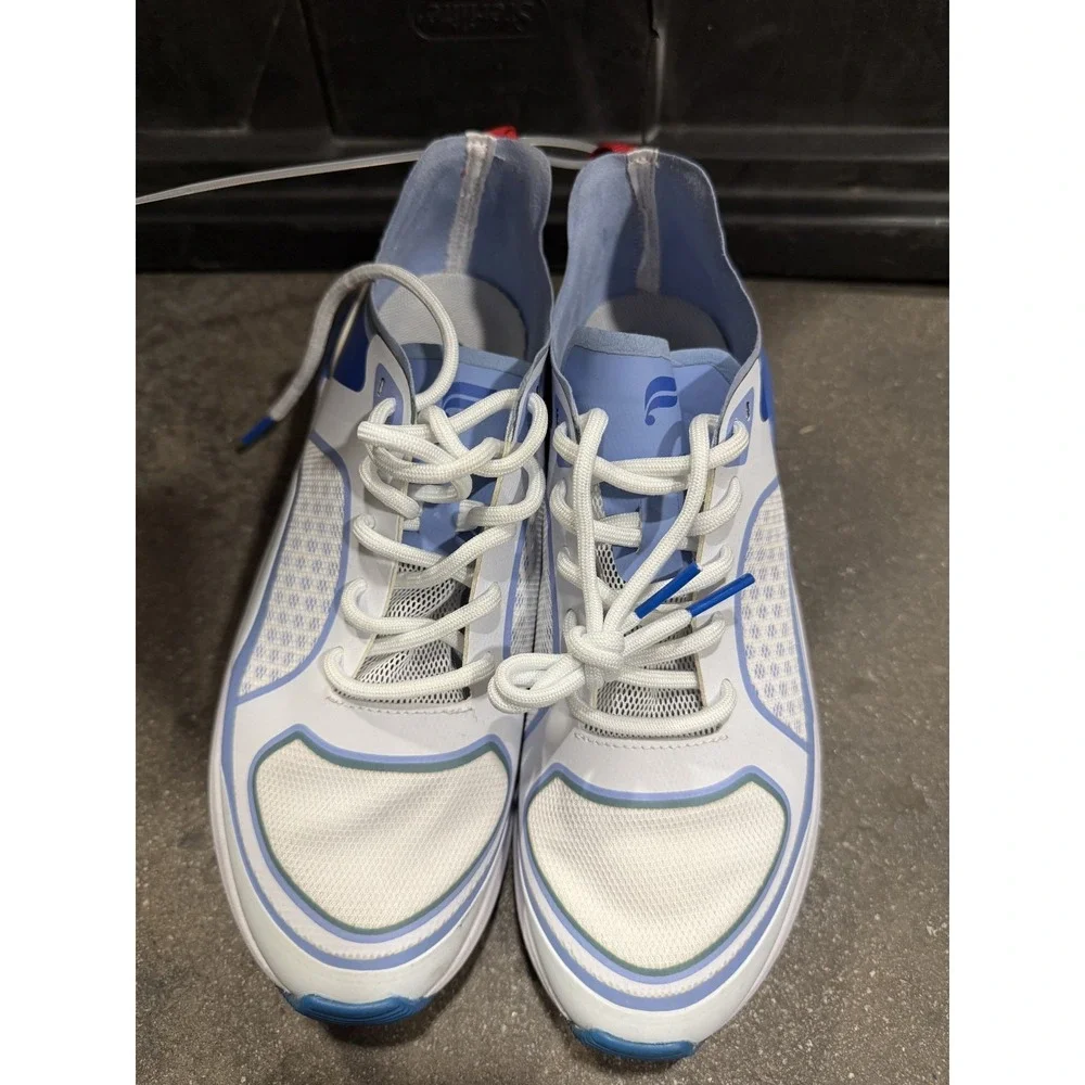 Fabletics Westlake Running Shoes Lace Up Athletic Sneakers Red White Blue Sz 6.5